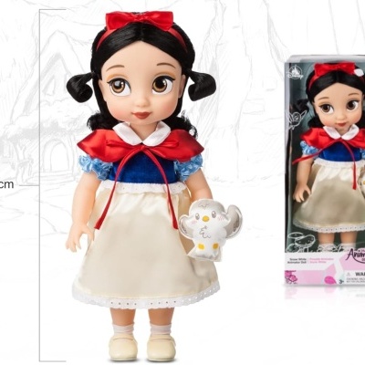 Branca de Neve Boneca Coleção Animators - 39cm, Boneca Branca de Neve oficial Disney Store,  receba em 7 dias
