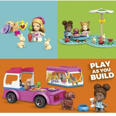 Barbie Supercaravana de aventuras Construx 123 peças