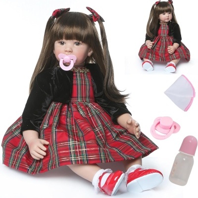 Boneca bebé Reborn 50/60cm Vinil e Silicone, bebé Matilde