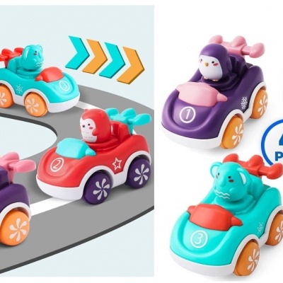 Kit 4 carrinhos de brincar para bebés - Push and Go