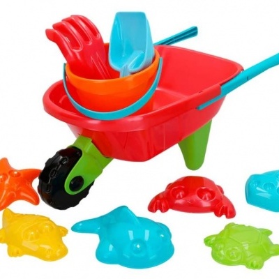 Carrinho de Mão de Praia Color Baby, Brinquedo de Praia, Piscina, Parque