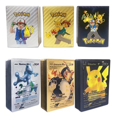 Cartas Pokemon, 10 cartas pokemon PVC, envio imediato - cor a escolha