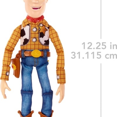 Mattel Toy Story Figura articulada Woody com voz, 32 cm, fala +20 frases em Inglês - receba em 7 dias