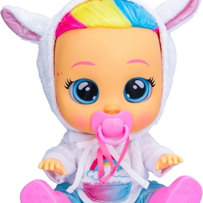 Boneca Cry Babies Dreamy, Dressy Dreamy Unicornio, bebé chorão unicórnio