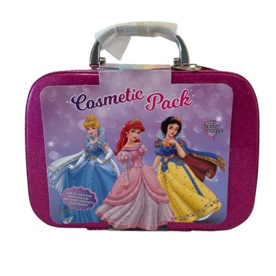 Maleta Estojo Grande Maquilhagem Infantil Princesas com 15 acessórios, envio imediato