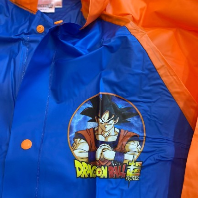 Capa de Chuva Dragon Ball Z, Azul, 100% em PVC impermeável, envio imediato, receba em 2 dias