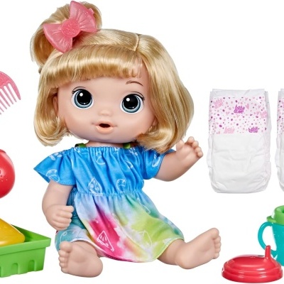 Boneca Baby Alive 30Cm Hora do Suco Com Acessórios e Fraldinha - Baby Alive que faz xixi e cocó