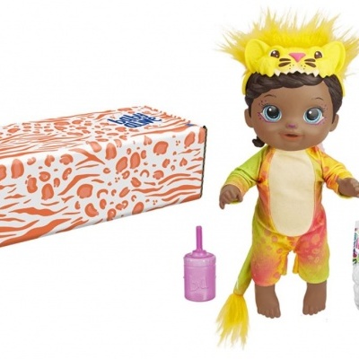 Boneca Baby Alive Leãozinho - faz xixi, Baby Rainbow Wildcats Hasbro