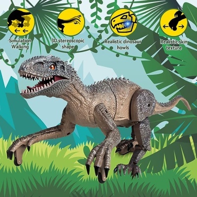 Figura de brincar, Dinossauro T-Rex Telecomandado 48cm, com som e luzes