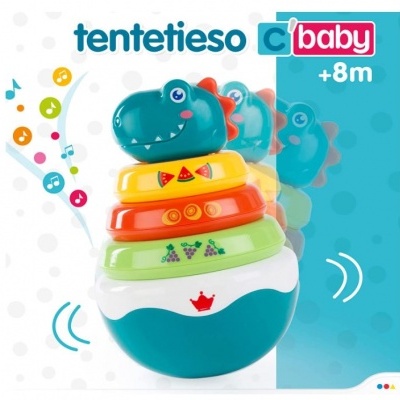 Brinquedo de bebé Dinossauro Sempre em Pé - envio imediato