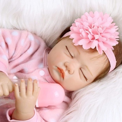 Boneca Bebé Reborn 55cm em Silicone Vinilico com acessórios, recém nascido, olhos fechados Boneca Bebé Reborn 55cm em Silicone Vinilico com acessórios, recém nascido, olhos fechados