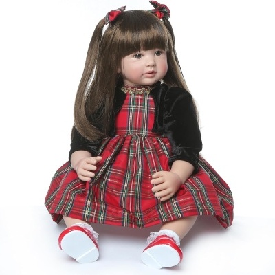 Boneca bebé Reborn 50/60cm Silicone Vinílico, bebé Matilde, roupas Natal