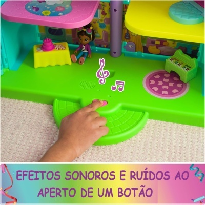 Nova Casa de Bonecas Gabby's Dollhouse festiva, Casa Magica da Gabby, Item Oficial,