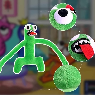 Rainbow Friends peluche Verde, macio e fofinho, receba em 4 dias.