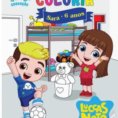 Livro de Colorir Lucas e Gi, com ou sem nome personalizado, envio imediato