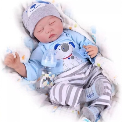 Bebé Nenuco Reborn menino 50cm corpo inteiro em Vinil Silicone, banhável com acessórios