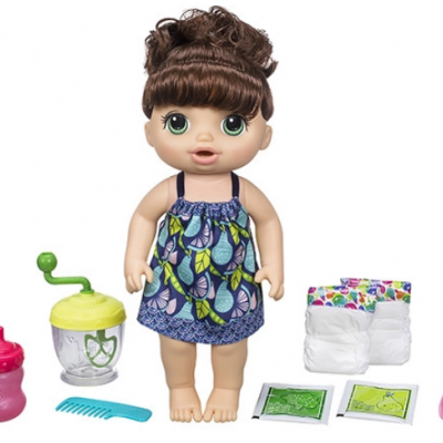 Baby Alive Papinha Divertida, hora da Papinha, faz xixi e cocó