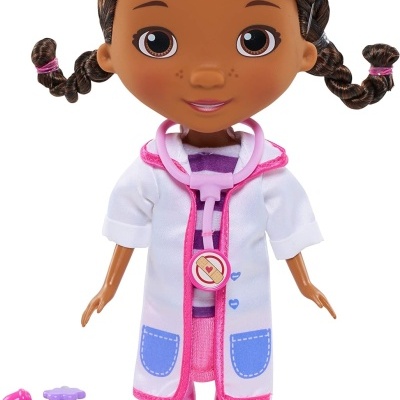 Nova Boneca Doutora Brinquedos Musical McStuffins Toy, Boneca 30cm eletrónica