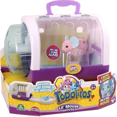 Little Live Pets - Topolitos Ratinho Interativo com sons - com casinha