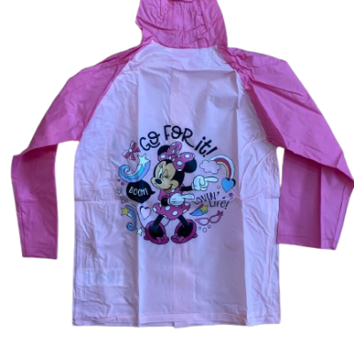 Capa de Chuva Minnie Rosa, 100% em PVC impermeável, envio imediato, receba em 2 dias