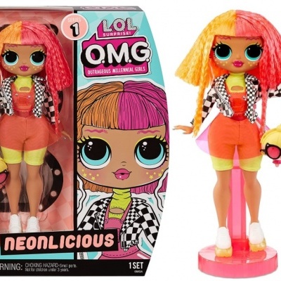 LOL Surprise OMG Serie 1 Neonlicious - Edição Limitada, boneca 30cm