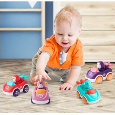 Kit 4 carrinhos de brincar para bebés - Push and Go