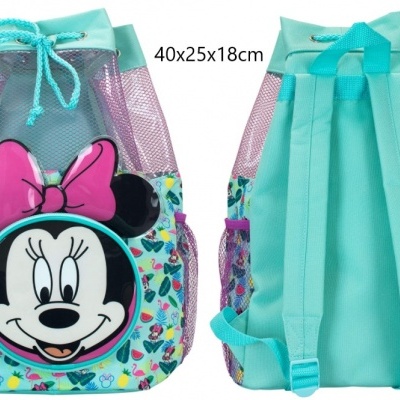 Saco de Praia/Natação 40cm, Mikey Mouse, Minnie