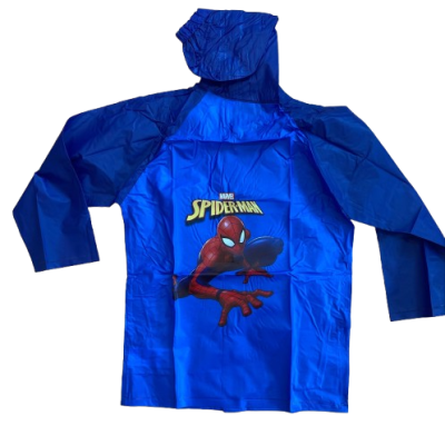 Capa de Chuva Homem-Aranha Azul, 100% em PVC impermeável, envio imediato, receba em 2 dias