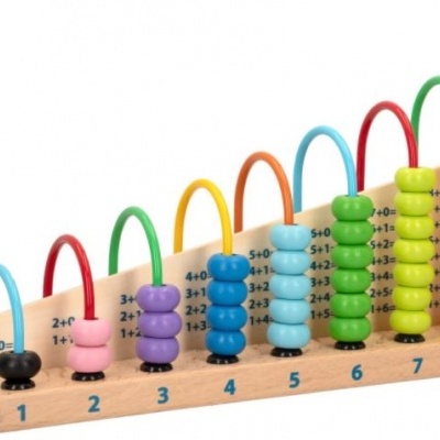 Ábaco de madeira: Aprenda Matemática