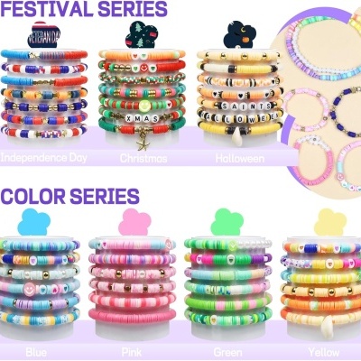 Kit de Missangas Infantil 20860 Peças – DIY para Fazer Pulseiras, Colares e Acessórios Criativos