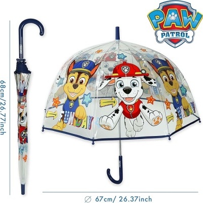 Pac de Guarda-chuva e Capa Transparente para Crianças Mickey Mouse Capa Impermeável com Capuz