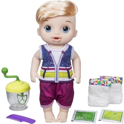 Boneca Baby Alive Papinha Divertida Menino, Hora da Papinha Boy faz xixi e cocó