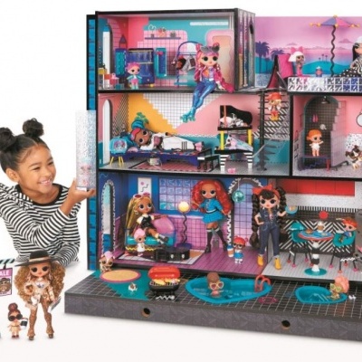LOL Surprise Casa de Madeira +85 surpresas, 3 andares, 6 quartos