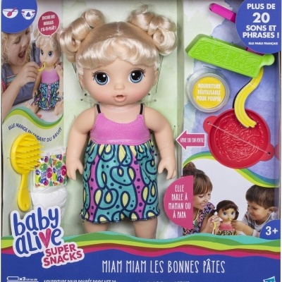 Baby Alive Esparguete Adoro Macarrão Eletrónica, fala + de 20 frases, come e faz cocó, receba em 7 dias uteis