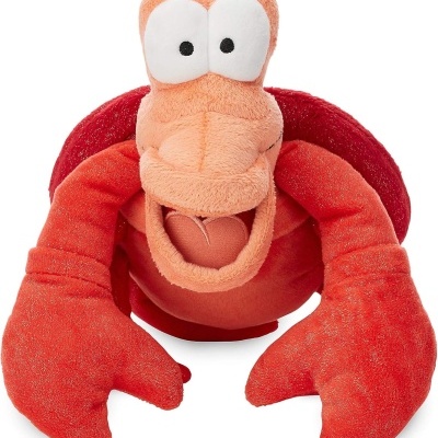Peluche Sebastian 15cm - Filme Ariel, Autentico Disney Store