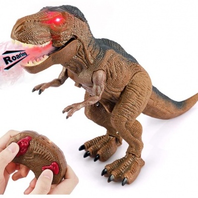 Figura de brincar, Dinossauro T-Rex Telecomandado, com som e luzes