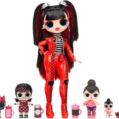 LOL Surprise OMG Spicy Babe Family Pack - familia Spicy com 5 bonecas +45 surpresas, item autêntico