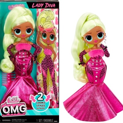 LOL Surprise OMG Novos Penteados: Lady Diva - Edição Limitada, boneca 25cm