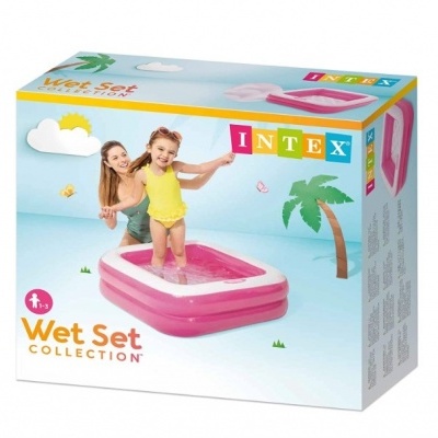 Piscina insuflável para bebés Intex 57L, Rosa, envio imediato