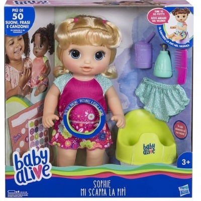Boneca Baby Alive Ensina a fazer Xixi - Hasbro, hora do Xixi Baby Alive