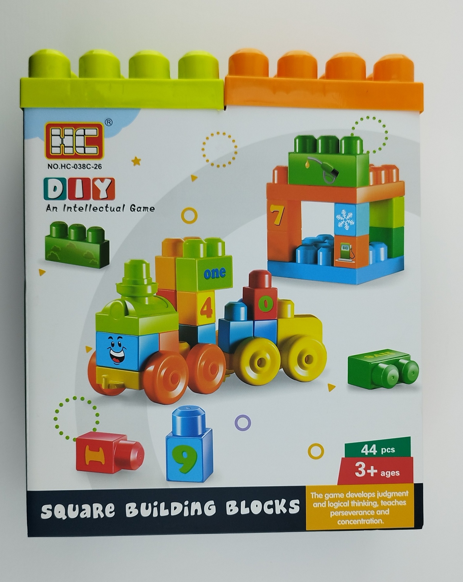 MEGA BLOCOS DE CONSTRUÇÃO COLORIDOS - 44 PEÇAS MEGA BLOCOS DE CONSTRUÇÃO COLORIDOS - 44 PEÇAS