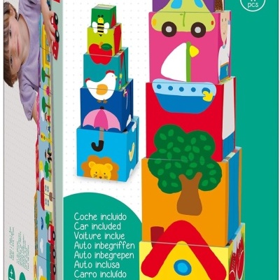 CUBOS EMPILHÁVEIS + CARRO, GOULA