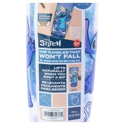 COPO ANTI-TOMBAMENTO DE PAREDE DUPLA 625ML SMARTGRIP - STITCH OHANA
