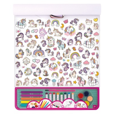 GIGA BLOCO DE ATIVIDADES 5 EM 1 - UNICÓRNIO