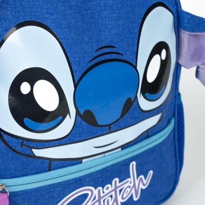 MOCHILA INFANTIL 30CM STITCH COM ORELHAS BRILHANTES