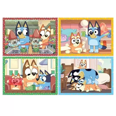 PUZZLE 4 EM 1 BLUEY SUPER COLOR CLEMENTONI