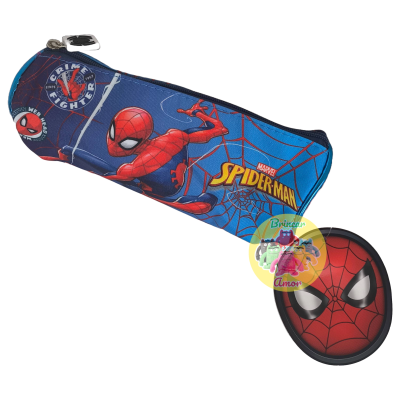 ESTOJO REDONDO ESCOLAR 20CM SPIDERMAN