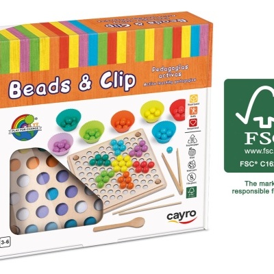 BEADS & CLIP - JOGO DO EQUILÍBRIO E COORDENAÇÃO CAYRO