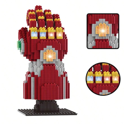 BLOCOS DE CONSTRUÇÃO LUVA DO HOMEM DE FERRO (IRON MAN) 68595, LINKGO