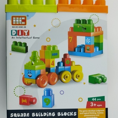 MEGA BLOCOS DE CONSTRUÇÃO COLORIDOS - 44 PEÇAS